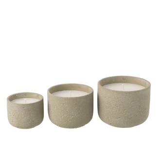 Vase rond en céramique blanche 21x10x29.5 cm